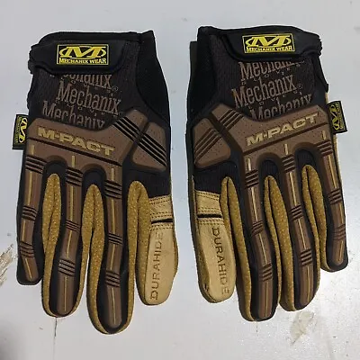 Mechanix Wear DuraHide Leather M-Pact Gloves Medium US 9/EUR 8 Model#792190 • $28.98