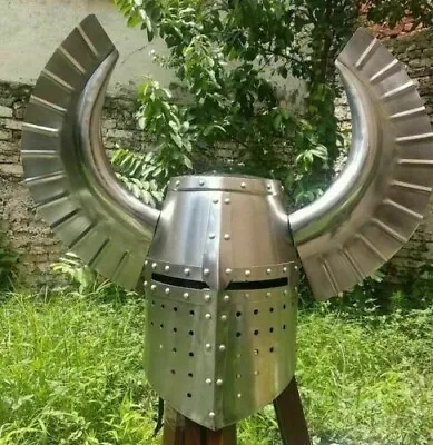 Medieval Helmet Knight Great Helmet With Teutonic Crest Wing Helmet • $115