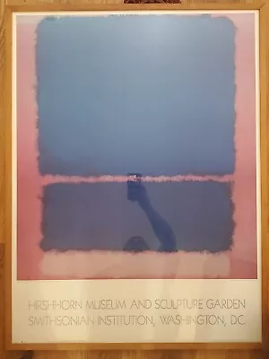 Mark Rothko 1961 Blue Orange Red 1987 Ltd Edition Hirshhorn Museum Framed Poster • $3999.99