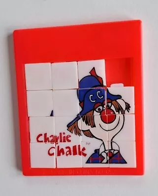 1980s Charlie Chalk Sliding Tile Puzzle Game • £12.99