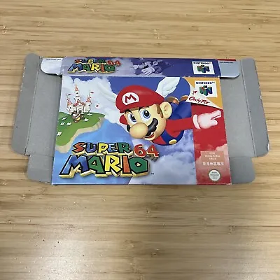 Nintendo Super Mario 64 N64 Game BOX ONLY Rare Original OEM Authentic Hong Kong • $119.99