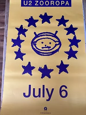 Rare U2 1993  Zooropa  Promo Poster 36  X 24  • $100