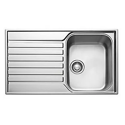 £104.99 • Buy Franke Ascona ASX 611-860 860 X 510mm Stainless Steel Single Bowl Kitchen Sink