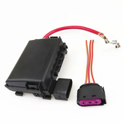 Battery Fuse Box Assembly + Cable Plug Adapter For VW Golf Jetta MK4 Bora Beetle • $27.49