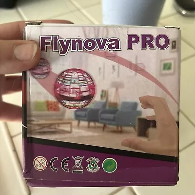 New FLYNOVA Magic Pro Flying Spinner Boomerang Hover Ball  Pink  Led Toy! • $6
