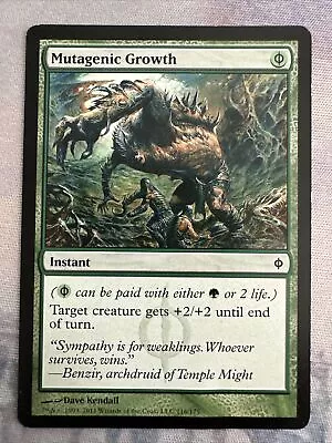 1x Mutagenic Growth- New Phyrexia- Mtg Magic The Gathering Card- LP • $3.35