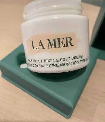 EMPTY Jar NEW LA MER The MOISTURIZING  Soft Cream 2 Oz/60 ML Jar Box Spatula • $22