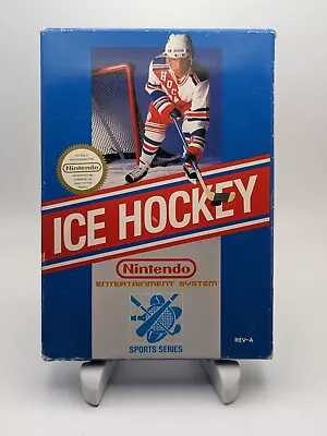 Ice Hockey (Nintendo NES 1988) CIB W/ Box Game Manual & Sleeve ~ Tested Works • $36.97