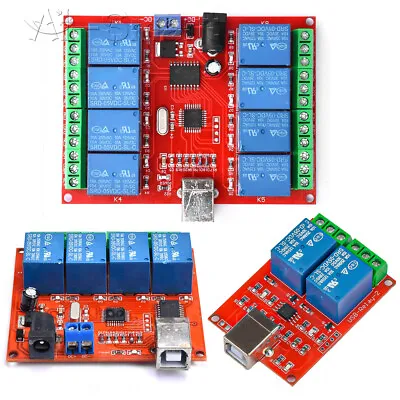 £13.19 • Buy 2/4/8 Channel 5V 12V Computer USB Control Delay Switch Drive-free Relay Module