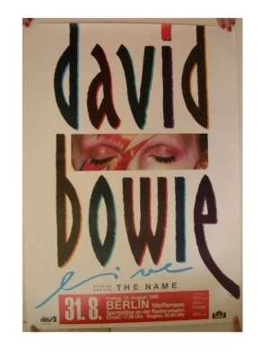 $199.99 • Buy David Bowie Poster Concert Berlin 1990
