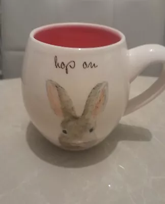 Rae Dunn  Hop On Rabbit  Coffee/tea Mug Large  • £9.99