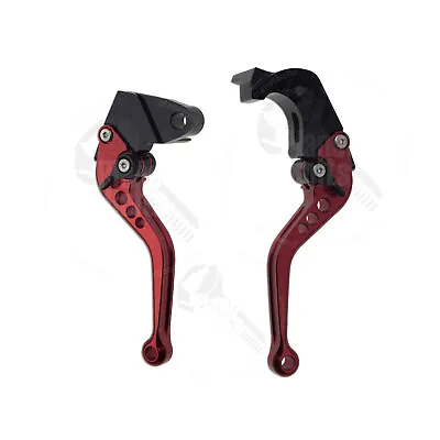 Red CNC Shorty Brake Clutch Levers For Kawasaki Ninja ZX 6R 07-14 Control Hand • $34.99