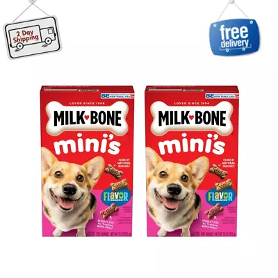 Milk-Bone Flavor Snacks Mini Dog Biscuits Flavored Crunchy Dog Treats (2 Pack) • $11.99