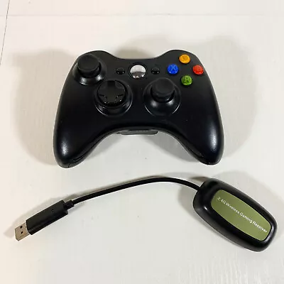 $39.95 • Buy Xbox 360 Wireless Controller With 2.4G Wireless USB Receiver For PC - TESTED