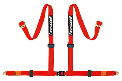 NEW Securon 629 / Red 4 Point Racing Rally Race Harness With Anchor Plates • £36.95
