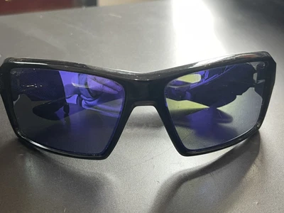 $149.99 • Buy OAKLEY SUNGLASSES EYEPATCH2 BLACK FRAME VIOLET IRIDIUM LENSES RARE W/Case