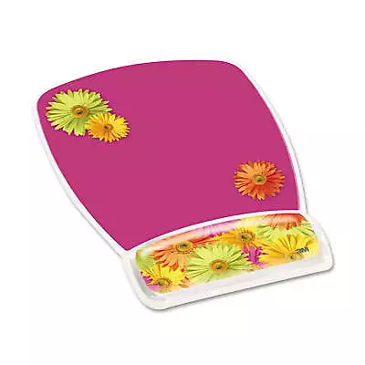 Fun Design Clear Gel Mouse Pad Wrist Rest 6 4/5 X 8 3/5 X 3/4 Daisy Design • $18.52