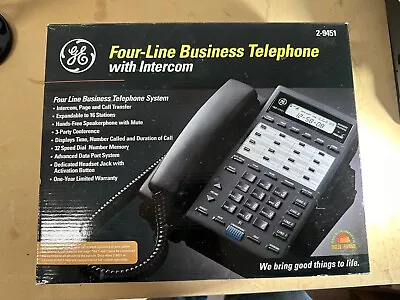 GE 4-Line Business Speakerphone - Caller ID - Intercom (29451) (Read) (Open Box) • $80