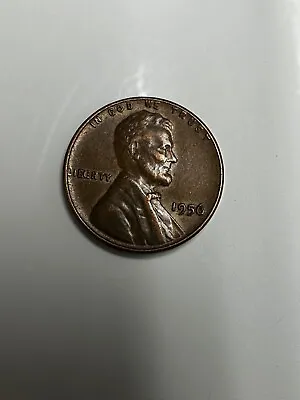 RARE ERROR “BIE” 1956 1C RD Lincoln Cent • $350