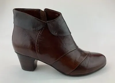 $29.99 • Buy Everybody By BZ Moda Womens Brown Leather Ankle Boots Sz US 7 EU 38