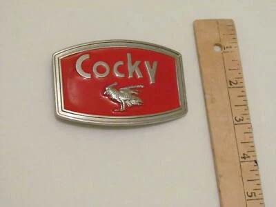 $8.25 • Buy Cocky Belt Buckle Western Cowboy Native American Motorcyclist (CKY-01)