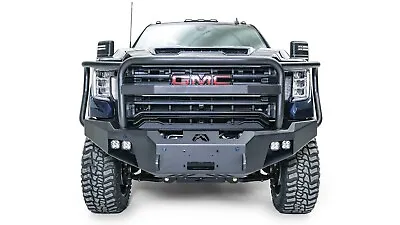 Fab Fours New Premium Winch Full Guard Front Bumper Fits 2020 GMC HD 2500 / 3500 • $3099.99