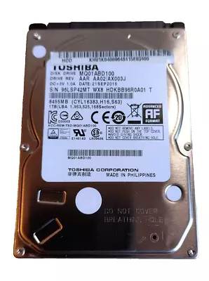 Toshiba 1TB MQ01ABD100 Hard Drive 2.5 Inch 5400rpm 8MB SATA 6GBs 1000GB • £29.99