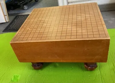 Japanese Go-Board Goban IGO Game With Legs Old 45.5×41.5 Vintage Japan • $186.20