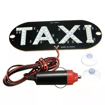 LED Taxi Roof Sign Light 12V Vehical Inside Windscreen Lamp White And Blue • $10