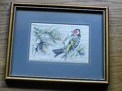 £14.99 • Buy Genuine J & J Cash's GOLDFINCH Glazed And Mounted Silk Woven
