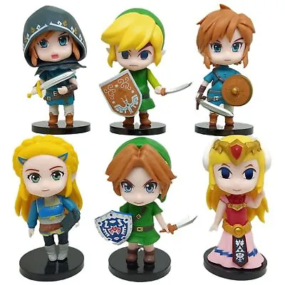 6Pcs/Set The Legend Of Zelda Link PVC 10cm Action Figure Model Scenes Toys Doll • $37.99