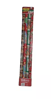 Vintage Kmart Christmas Gift Wrapping Paper SEALED 4 Rolls 120 Sq Ft • $17