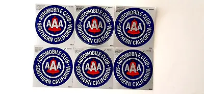 AAA Automobile Club Southern California 6 Stickers Lot 3inches Make Me An Offer • $21.70