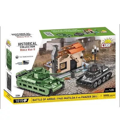 COBI 2284 WWII Battle Of Arras Panzer 38t & Matilda II 1:35 Tanks 1008pcs • $124.16