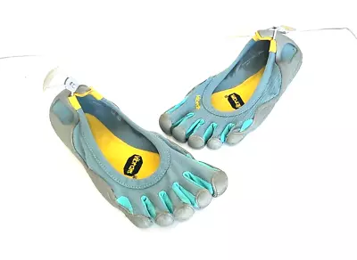 Vibram FiveFingers Minimalist Toe Shoes Blue W1056 Women’s Size 40 US 9 • $39.95