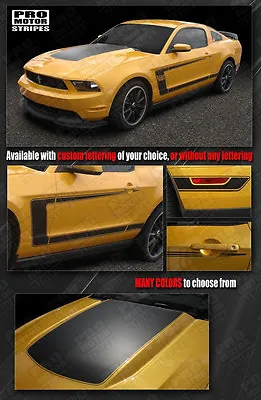 Ford Mustang 2010-2012 BOSS 302 Style Hood & Side C-Stripes Decals -Choose Color • $119