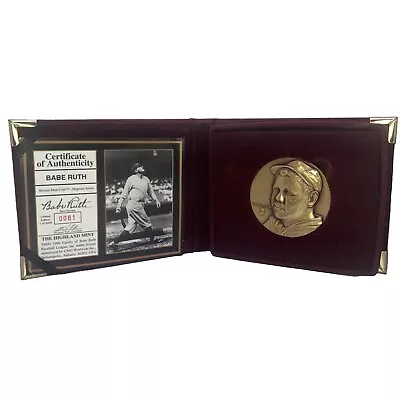 1996 The Highland Mint Coin Babe Ruth With COA • $19.99