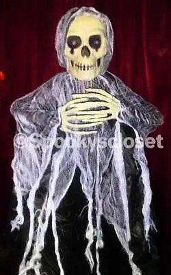 5 Ft Long Poseable Halloween Hanging Skeleton Witch Monster Ghost Reaper Prop • $12.95