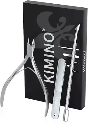 KIMINO Nail Nipper Cuticle Care Pusher Nail File Manicure Pedicure Tool Set Jp • $23.14