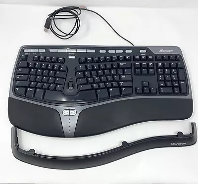 Microsoft Natural Ergonomic Keyboard 4000 V1.0 KU-0462 Wired + Palm Wrist Lift • $69.99