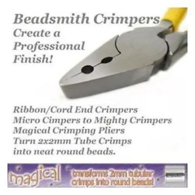£22.49 • Buy BeadSmith Bead Buddy Magic Magical Crimpers Euro Crimp Fold Over Crimping Pliers