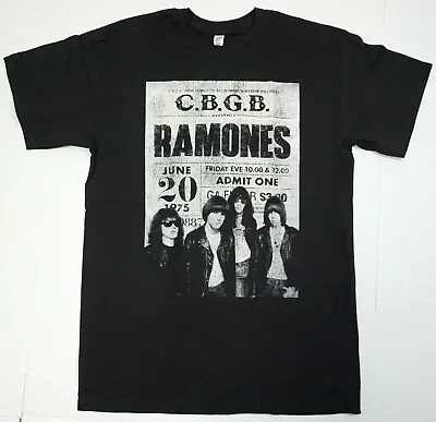 RAMONES T-shirt Distressed Punk Rock Tee Men's Black 100% Cotton New • $16.99