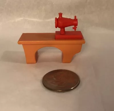 Mattel Miniature Doll Size Vintage Sewing Machine Model Table Diorama • $7.99