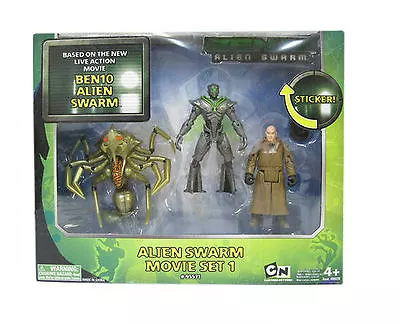 Ben 10 Alien Swarm Movie Set 1 Action Figure 3-Pack Set 2010 Bandai- NEW • $29.99
