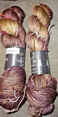 2 Skeins Of Madelinetosh Tosh  Silk Merino- 50/50 Silk/merino -caviar Dreams • $56