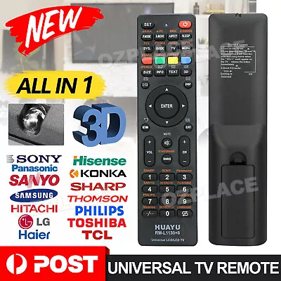 Universal LCD/LED/TV Remote Control For Samsung/Panasonic/TCL/Sony/LG/Soniq AUS • $5.95