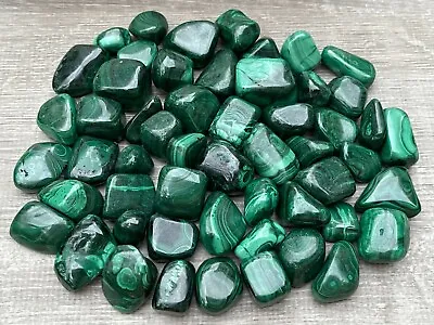 Grade A++ Malachite Tumbled Stone 0.75-1.25  Tumbled Malachite Stone • $10.75