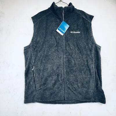 Columbia Mens Fleece Zip Front Vest - L - New With Tags • $28.76