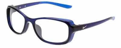 NIKE Breeze-CT8031-410 Designer Reading Glasses Midnight Navy Blue Crystal Oval  • $205.66