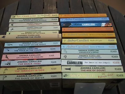 Andrea Camilleri Inspector Montalbano Novels Books Bundle - No. 1 - 24 Of Series • £29.99